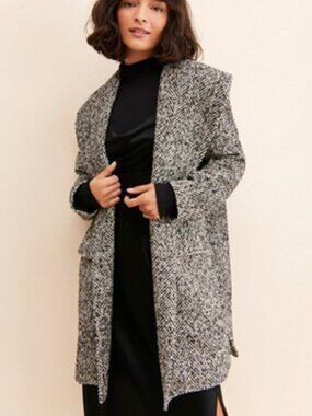 Anthropologie | BB Dakota / Steve Madden Herringbone Coat | Medium